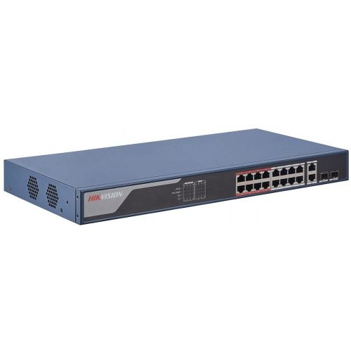  Hikvision DS-3E1318P-EI 16x100/ 2x1/ 2x(1000BASE-T/SFP) 16PoE+ 230W  (DS-3E1318P-EI)
