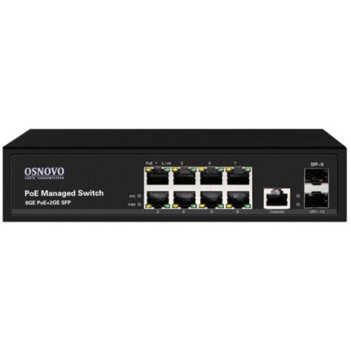  Osnovo SW-80802/L(150W) (L2) 8x1/ 2SFP 8PoE+ 150W  (SW-80802/L(150W))