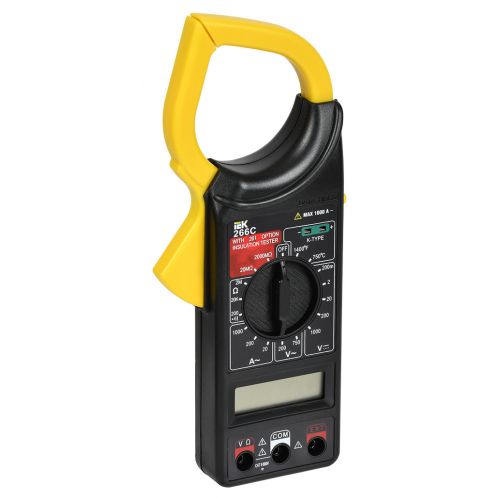 Клещи токоизмерительные IEK Expert 266C цифр. измер.ток:переменный черный/желтый (TCM-1C-266) (TCM-1C-266) Клещи токоизмерительные IEK Expert 266C цифр. измер.ток:переменный черный/желтый (TCM-1C-266) (TCM-1C-266)