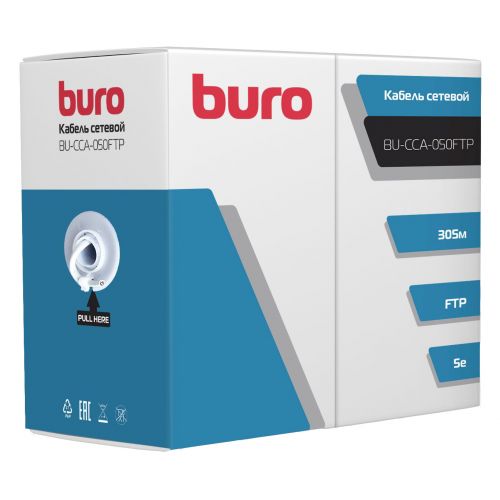   Buro BU-CCA-050FTP FTP 4  cat.5E solid 0.50 CCA 305  (BU-CCA-050FTP)