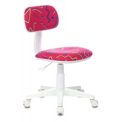 Кресло детское Бюрократ CH-W201NX малиновый Sticks 05 крестов. пластик пластик белый (CH-W201NX/STICK-PK) Кресло детское Бюрократ CH-W201NX малиновый Sticks 05 крестов. пластик пластик белый (CH-W201NX/STICK-PK)