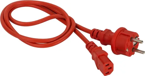   Lanmaster LAN-PP13/SH-0.5-RD C13-Schuko .:3x0.752 0.5 220 10  (LAN-PP13/SH-0.5-RD)