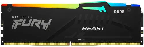  DDR5 32Gb 5200MHz Kingston KF552C40BBA-32 Fury Beast Black RGB RTL Gaming PC5-41600 CL40 DIMM 288-pin 1.25 dual rank   Ret (KF552C40BBA-32)