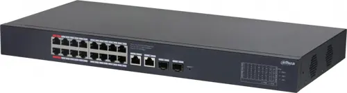  Dahua DH-CS4220-16GT-240 (L2) 16x100/ 2x1/ 2x(1000BASE-T/SFP) 16PoE 265W  (DH-CS4220-16GT-240)