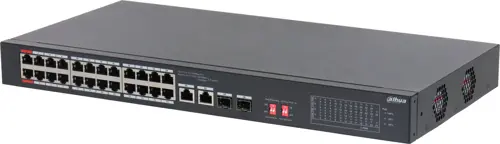  Dahua DH-S3226-24ET-375 (L2) 24x100/ 2x1/ 2x(1000BASE-T/SFP) 24PoE 375W  (DH-S3226-24ET-375)
