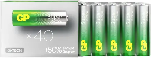  GP Super Alkaline 15AA21-2CRSWC40 AA (40)  (GP 15AA21-2CRSWC40 240/720)