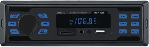  Digma MCP-225B 1DIN 2x45 v5.0 AUX 2 (MCP-225B)