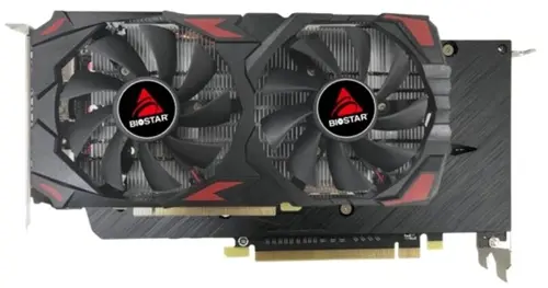  Biostar PCI-E RX580 2048SP AMD Radeon RX 580 8Gb 256bit GDDR5 1274/7000 HDMIx1 DPx2 HDCP Ret (VA5815RQ82)