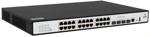 ���������� SNR SNR-S2989G-24TX-POE (L2+) 24x1����/� 4SFP+ 24PoE 370W ����������� (SNR-S2989G-24TX-POE)