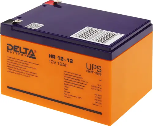 Батарея для ИБП Delta HR 12-12 12В 12Ач (HR 12-12) Батарея для ИБП Delta HR 12-12 12В 12Ач (HR 12-12)