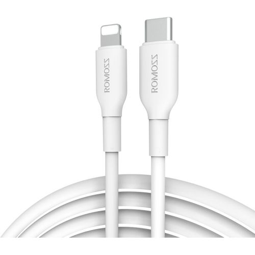 Кабель Romoss CB171 6958377511794 USB Type-C (m)-Lightning (m) 1м белый (6958377511794) Кабель Romoss CB171 6958377511794 USB Type-C (m)-Lightning (m) 1м белый (6958377511794)