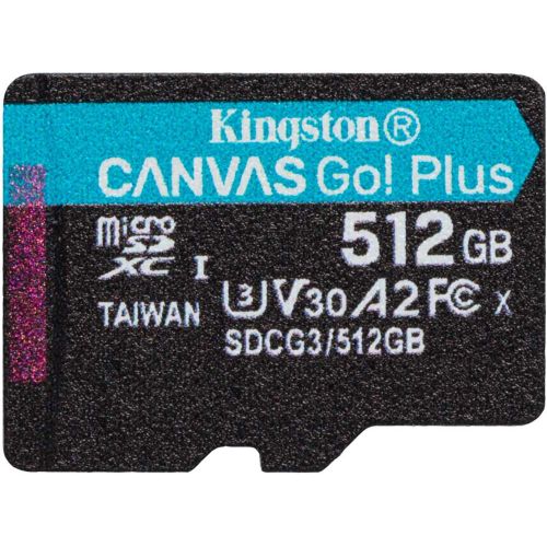   microSDXC 512GB Kingston SDCG3/512GBSP Canvas Go! Plus w/o adapter (SDCG3/512GBSP)