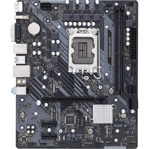   Asrock B660M-HDV Soc-1700 Intel B660 2xDDR4 mATX AC`97 8ch(7.1) GbLAN RAID+VGA+HDMI+DP (B660M-HDV)