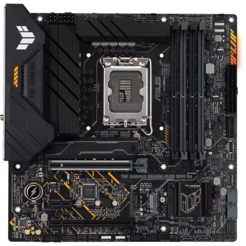   Asus TUF GAMING B660M-PLUS WIFI D4 Soc-1700 Intel B660 4xDDR4 mATX AC`97 8ch(7.1) 2.5Gg RAID+HDMI+DP (TUF GAMING B660M-PLUS WIFI D4)