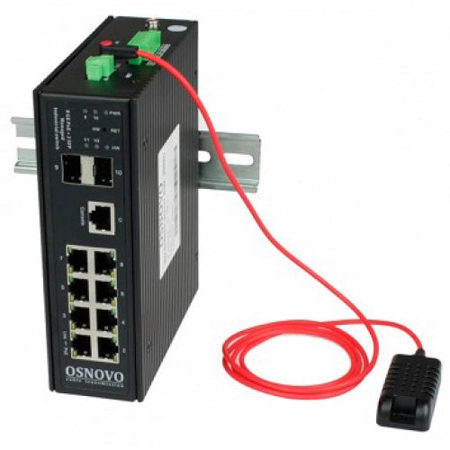  Osnovo SW-80802/I(Port 90W, 300W) 8x1/ 2SFP 8PoE 200W  (SW-80802/I(PORT 90W, 300W))