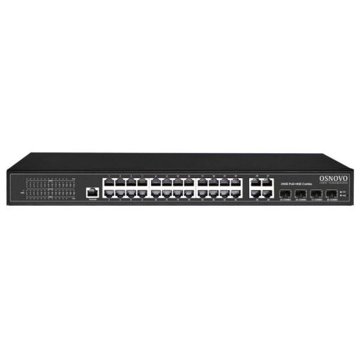 ���������� Osnovo SW-8244/L(400W) (L2+) 28x1����/� 4x�����(1000BASE-T/SFP) 24PoE+ 400W ����������� (SW-8244/L(400W))