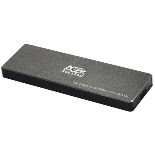Внешний корпус SSD AgeStar 31UBVS6C NVMe/SATA USB3.0 алюминий черный M2 2280 B/M-key (31UBVS6C) Внешний корпус SSD AgeStar 31UBVS6C NVMe/SATA USB3.0 алюминий черный M2 2280 B/M-key (31UBVS6C)