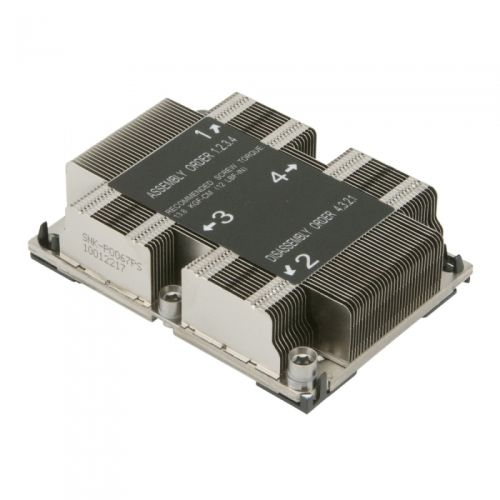 Пассивный кулер SuperMicro SNK-P0067PS 1U, Intel LGA3647, Narrow, 205W Пассивный кулер SuperMicro SNK-P0067PS 1U, Intel LGA3647, Narrow, 205W