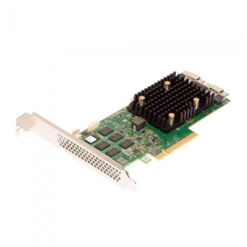 HBA-������� Broadcom SAS 9500-16i SGL (05-50077-02 / 03-50077-02002) PCIe v4 x8 LP, Tri-Mode SAS/SATA/NVMe 12G HBA, 16port(2*int SFF8654), 3816 IOC, RTL {5} (007493)