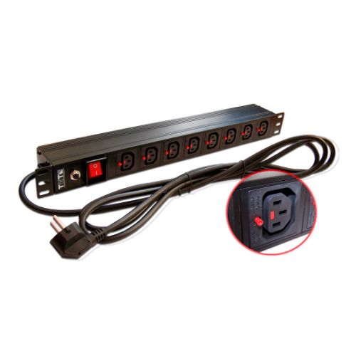 ���� ������������� ������� Lanmaster TWT-PDU-10A8C3L-3.0 ���.������. 8xC13 ������� 10A Schuko 3� (TWT-PDU-10A8C3L-3.0)