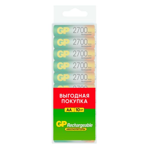  GP 270AAHC AA NiMH 2700mAh (10) (270AAHC-CRB10)