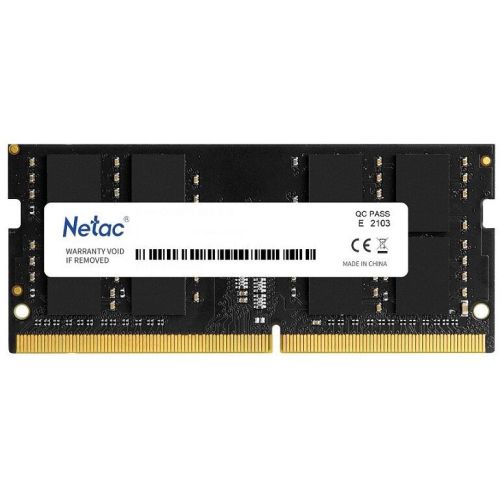  DDR4 16Gb 3200MHz Netac NTBSD4N32SP-16 Basic RTL PC4-25600 CL22 SO-DIMM 260-pin 1.2 single rank Ret (NTBSD4N32SP-16)