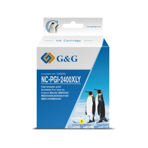   G&G NC-PGI-2400XLY PGI-2400XL Y  (20.4)  Canon MAXIFY iB4040/ 5040/ 5340 (NC-PGI-2400XLY)