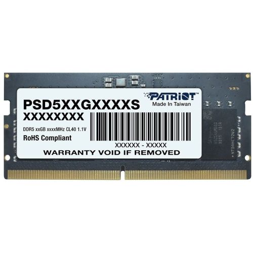  DDR5 8Gb 4800MHz Patriot PSD58G480041S RTL PC5-38400 CL40 SO-DIMM 260-pin 1.1 single rank Ret (PSD58G480041S)