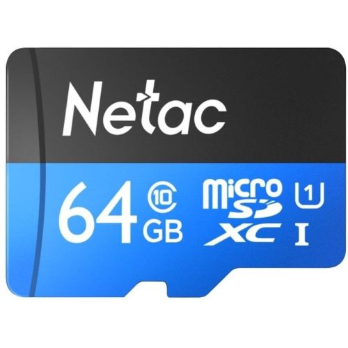   microSDXC 64GB Netac NT02P500STN-064G-R P500 + adapter (NT02P500STN-064G-R)