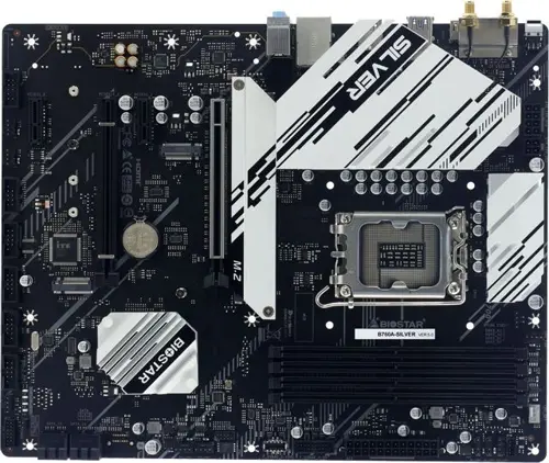 ����������� ����� Biostar B760A-Silver  Soc-1700 Intel B760 4xDDR5 ATX AC`97 8ch(7.1) 2.5Gg RAID+VGA+HDMI+DP (B760A-SILVER)