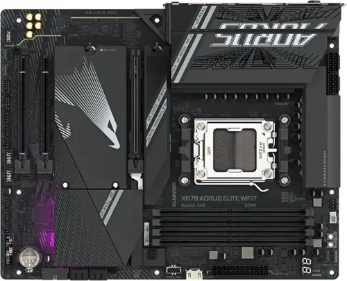 ����������� ����� Gigabyte X870 AORUS ELITE WIFI7 Socket AM5 AMD X870 4xDDR5 ATX AC`97 8ch(7.1) 2.5Gg RAID+HDMI (X870 A ELITE WIFI7)