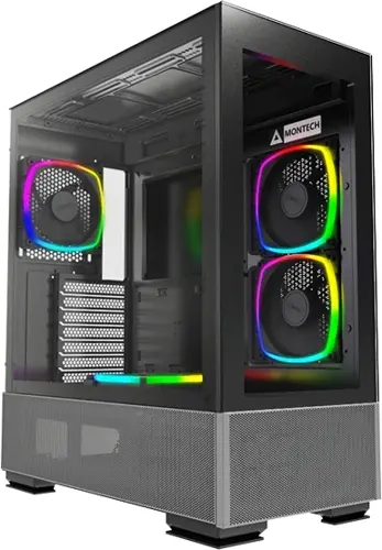 ������ Montech Sky Two ������ ��� �� ATX 3x140mm 2xUSB3.0 audio bott PSU (SKY TWO BL)