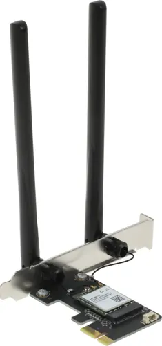 Сетевой адаптер Wi-Fi + Bluetooth Mercusys MA70XE AX1800 PCI Express (ант.внеш.несъем.) 2ант. (MA70XE) Сетевой адаптер Wi-Fi + Bluetooth Mercusys MA70XE AX1800 PCI Express (ант.внеш.несъем.) 2ант. (MA70XE)