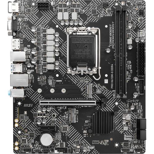   MSI PRO H610M-G DDR4 Soc-1700 Intel H610 2xDDR4 mATX AC`97 8ch(7.1) GbLAN+VGA+HDMI+DP (PRO H610M-G DDR4)