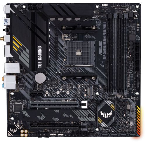 ����������� ����� Asus TUF GAMING B550M-PLUS WIFI II Soc-AM4 AMD B550 4xDDR4 mATX AC`97 8ch(7.1) 2.5Gg RAID+HDMI+DP (TUF GAMING B550M-PLUS WIFI II)