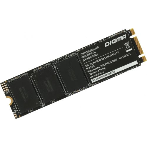  SSD Digma SATA-III 512GB DGSR1512GS93T Run S9 M.2 2280 (DGSR1512GS93T)