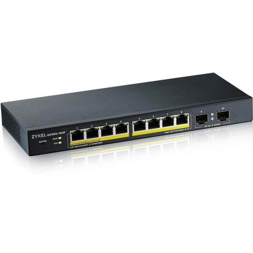  Zyxel GS1900-10HP-EU0102F (L2) 8x1/ 2SFP 8PoE+ 77W  (GS1900-10HP-EU0102F)