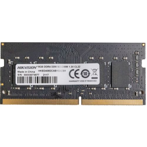  DDR4 8Gb 3200MHz Hikvision HKED4082CAB1G4ZB1/8G RTL PC4-25600 CL22 SO-DIMM 260-pin 1.2 Ret (HKED4082CAB1G4ZB1/8G)