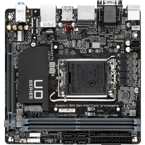   Gigabyte H610I DDR4 Soc-1700 Intel H610 2xDDR4 mini-ITX AC`97 8ch(7.1) GbLAN+VGA+HDMI+DP (H610I DDR4)
