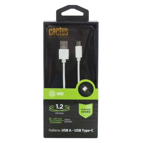 ������ Cactus CS-USB.A.USB.C-1.2 USB (m)-USB Type-C (m) 1.2� ����� ������� (CS-USB.A.USB.C-1.2)
