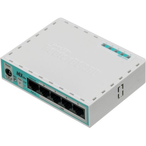  MikroTik hEX lite (RB750R2) 10/100BASE-TX  (RB750R2)