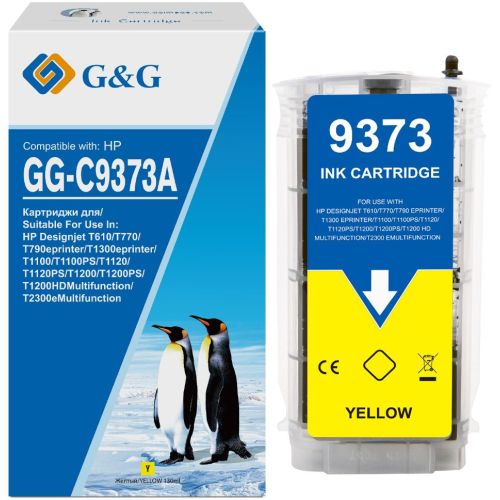 �������� �������� G&G GG-C9373A �72 ������ (130��) ��� HP Designjet T610/T770/T790eprinter/T1300eprinter/T1100 (GG-C9373A)