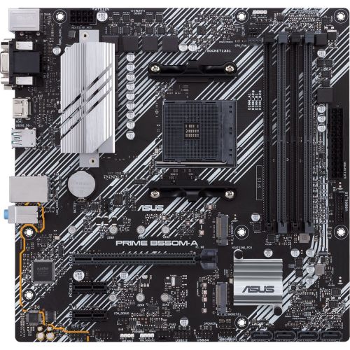 ����������� ����� Asus PRIME B550M-A/CSM Soc-AM4 AMD B550 4xDDR4 mATX AC`97 8ch(7.1) GbLAN RAID+VGA+DVI+HDMI (PRIME B550M-A/CSM)