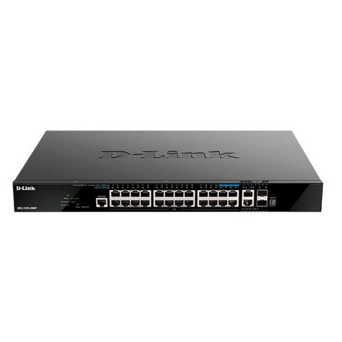  D-Link DGS-1520-28MP/A1A (L3) 24x1/ 2x10/ 4x2.5/ 2SFP+ 24PoE+ 370W  (DGS-1520-28MP/A1A)