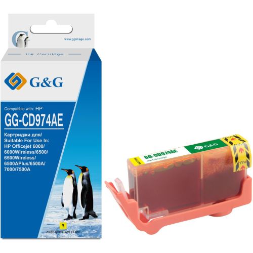 �������� �������� G&G GG-CD974AE ������ (14.6��) ��� HP Officejet 6000/6500/6500A/7000/7500A (GG-CD974AE)