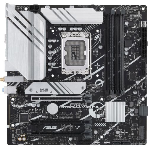 ����������� ����� Asus PRIME B760M-A WIFI D4 Soc-1700 Intel B760 4xDDR4 mATX AC`97 8ch(7.1) 2.5Gg RAID+HDMI+DP (PRIME B760M-A WIFI D4)
