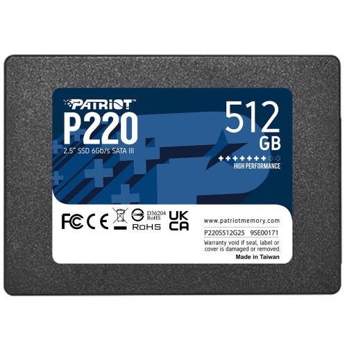  SSD Patriot SATA-III 512GB P220S512G25 P220 2.5