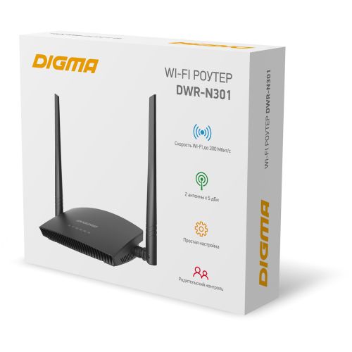   Digma DWR-N301 N300 10/100BASE-TX  (DWR-N301)