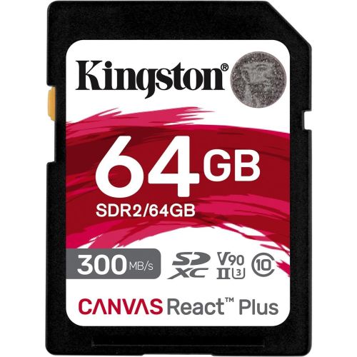   SDXC 64GB Kingston SDR2/64GB Canvas React Plus w/o adapter (SDR2/64GB)