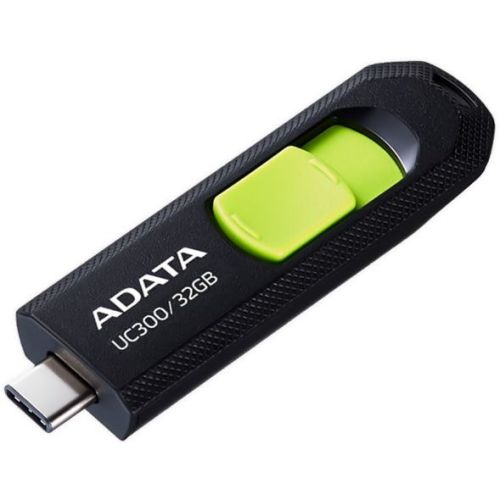 ���� ���� A-Data 32Gb Type-C UC300 ACHO-UC300-32G-RBK/GN USB3.2 ������/������� (ACHO-UC300-32G-RBK/GN)